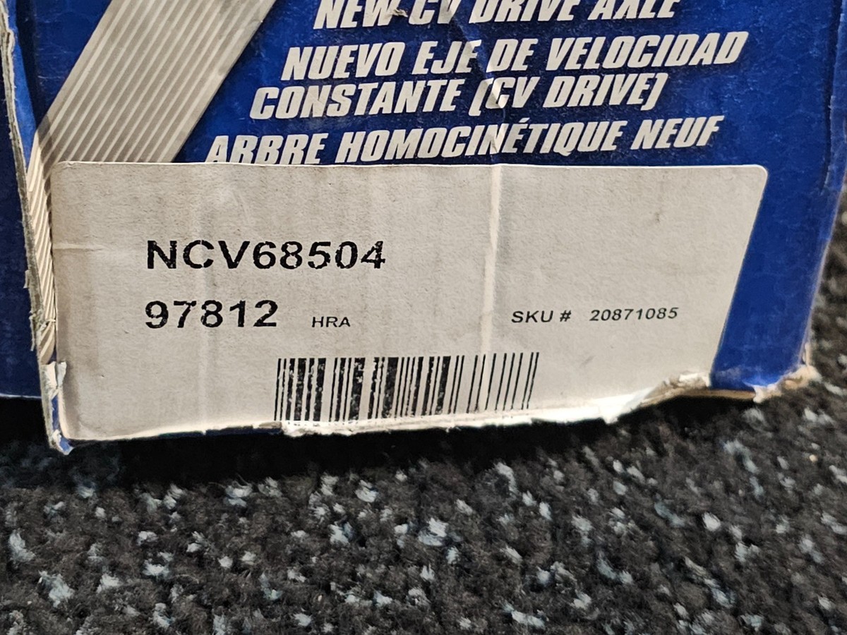Front CV Axle Assembly NCV68504 fits 1995-2000 Suzuki Esteem | eBay