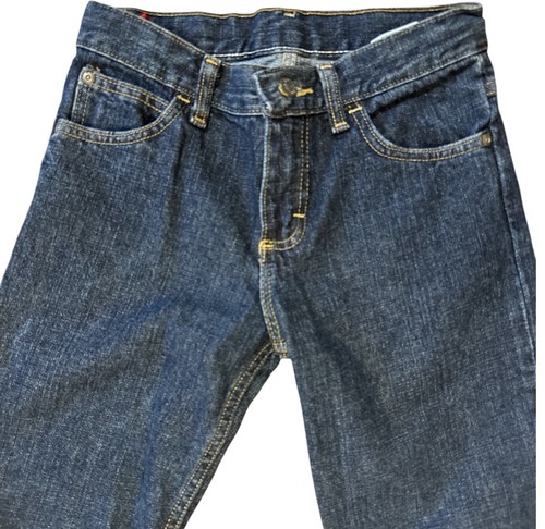 Wrangler Jeans Boys Size 10 Regular Bootcut Adjustable Denim Dark Rinse Western - Picture 3 of 7