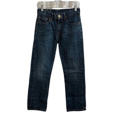 Levi's 514 Jeans Mens 27 x 27 Blue Slim Fit Straight Leg Denim Dark Wash Classic