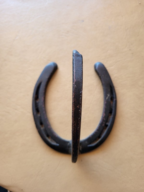 Wagon Wheel Wall Artifact #6 Horse Shoe Coat Hanger Carmel Valley Western 