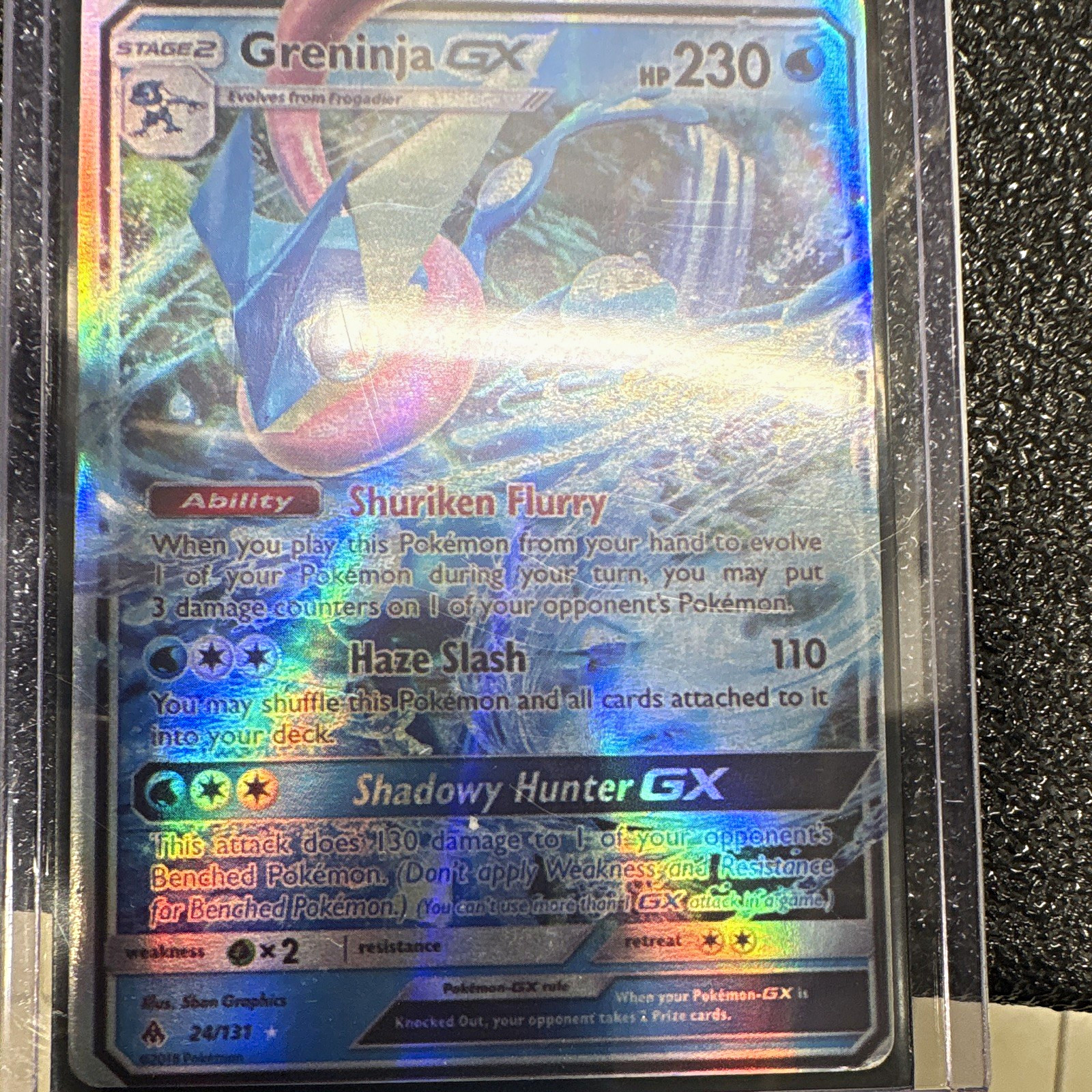 Greninja GX 24/131 Forbidden Light Holo Full Art Ultra Rare Stage 2 230HP EN