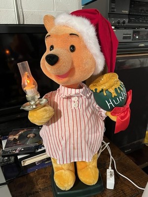 Disney Winnie the Pooh Animated TELCO Christmas Electric Moving Vintage Works