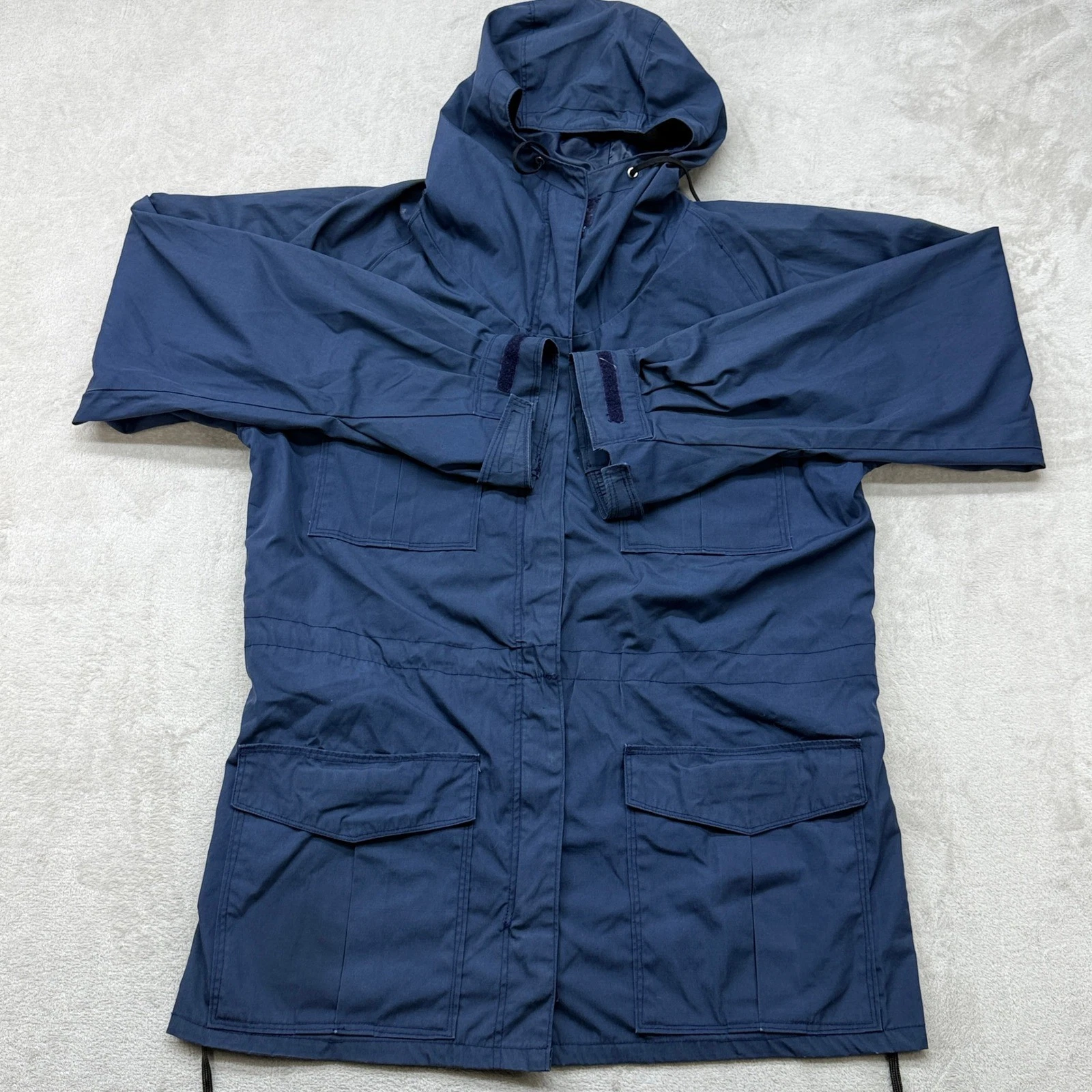 Vintage Frostline Kit Mountain Parka Mens M Navy Blue Hooded Utility Jacket 90s - product detail image 1