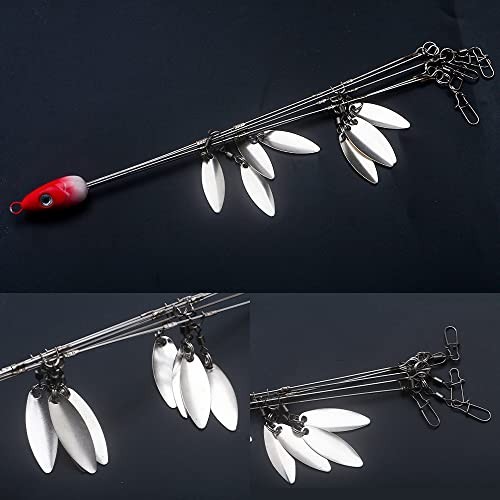 5 Arm Umbrella Rig Fishing Lure with Spinner & Swimbaits for Striper, Bass, Trou - Image 7