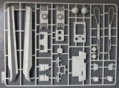 Takom 1/35 Scale King Tiger Porsche Turret - Parts Tree B from Kit No. 2046s