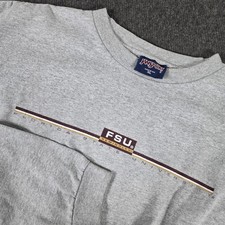 VTG JanSport FSU Seminoles Long Sleeve Shirt Mens XL Grey Vintage Made in USA