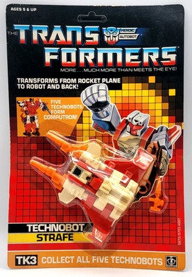 1987 Transformers G1 Technobot Strafe Hasbro TK3 Sealed Vintage MOC UNPUNCHED