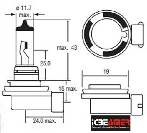 x2 9006 HB4 100W Xenon Halogen Light Bulbs Super Yellow Low Beam Fog Light Z202 - Picture 4 of 7