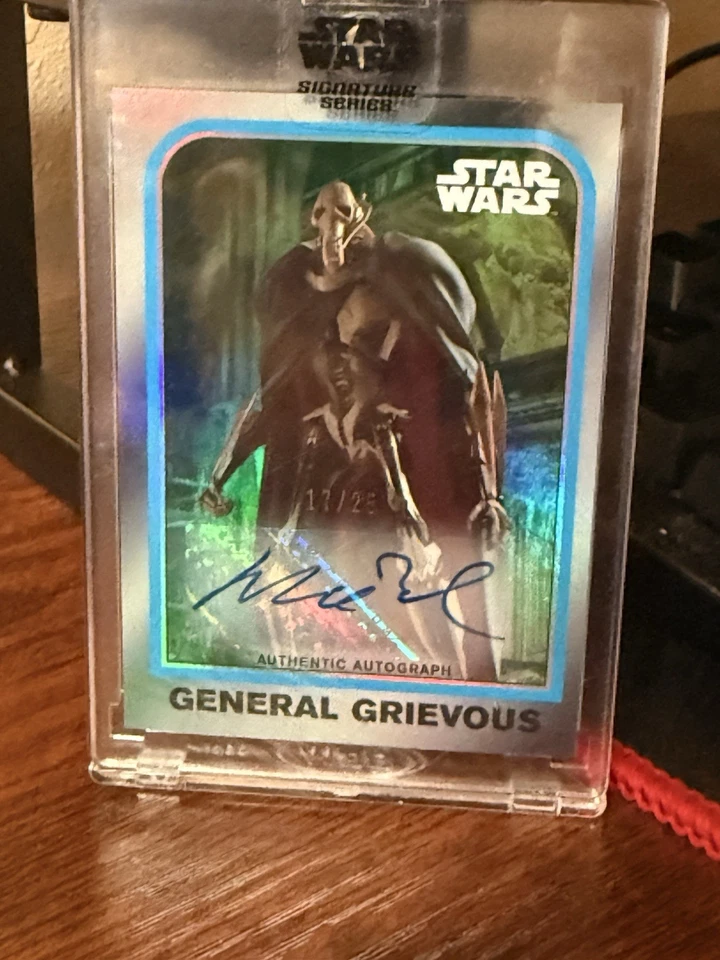 22 Topps Star Wars Signature Series Matthew Wood General Grievous /25 Autograph - Image 2 of 3