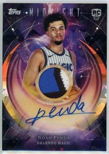 Noah Penda 2025-26 Topps Midnight #RJA-NP Rookie Patch Autographs #/5 MAGIC