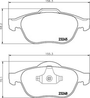 Hella Pagid Bremsbelagsatz Scheibenbremse 8DB 355 009-111 FüR Satis JK0 Laguna 4
