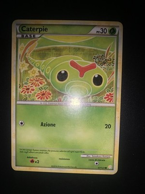 Pokemon Karte Raupen 57/123 Ita Deutsch Heart Gold Soul Silver Komiya