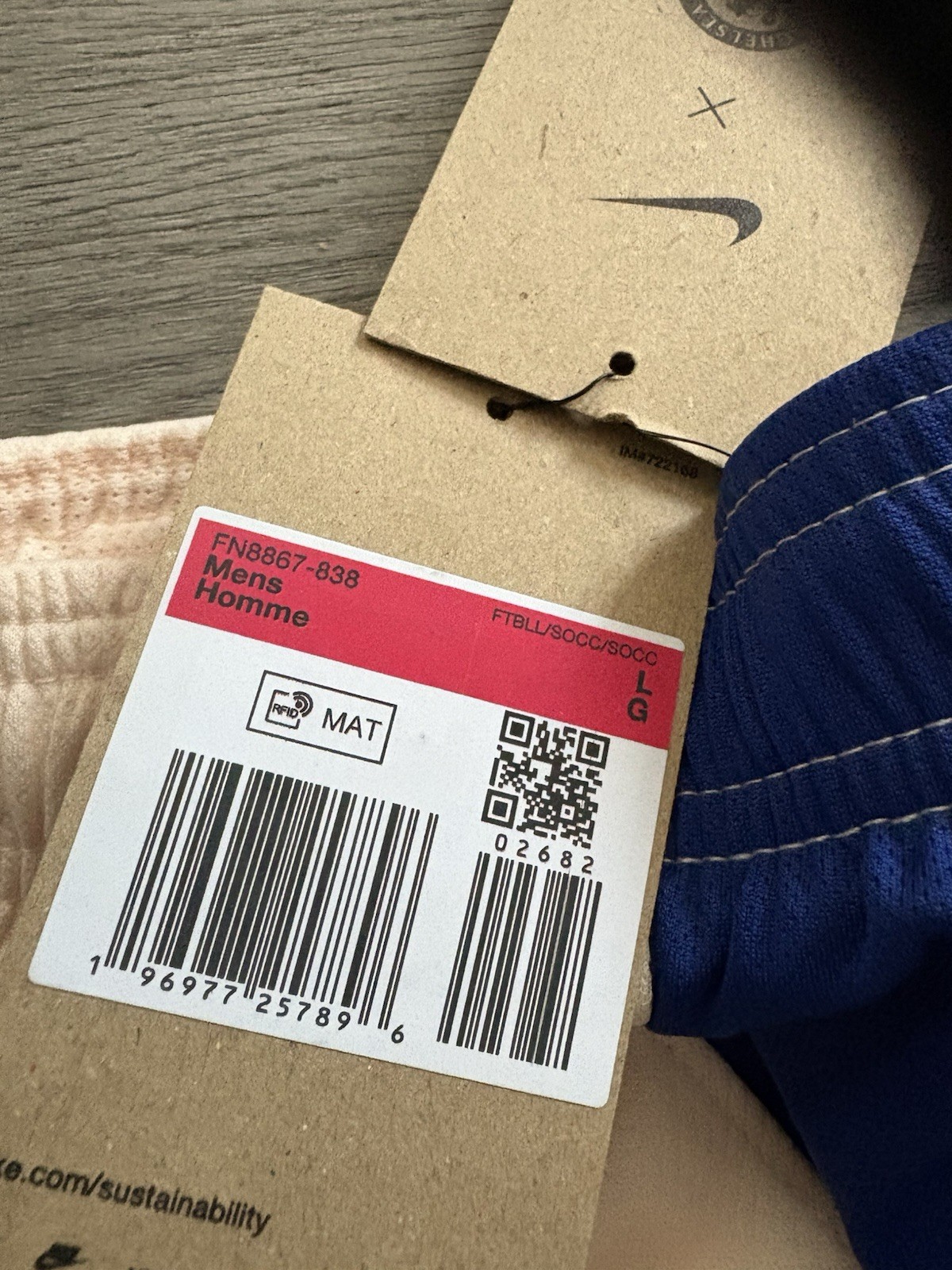 Chelsea FC Nike Dri-Fit Men’s 2024/2025 Away Shorts Size Large - Slim Fit - BNWT thumbnail 5