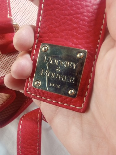 Dooney & Bourke Red Shopper Tote Bag - Picture 7 of 9