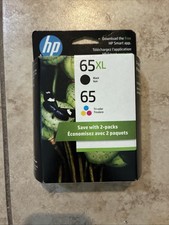 HP 65XL Black 65 Tri-Color Ink Cartridges 2-Pack Exp May/2027