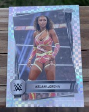 Topps 2025 Chrome WWE X-Fractor Kelani Jordan #117 Wrestling Trading Card