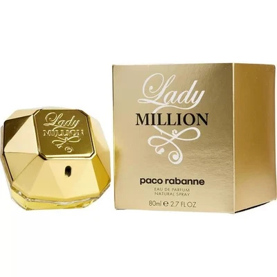 Lady Million Eau de Parfum 80ml Spray - Brand New & Sealed, UK Seller