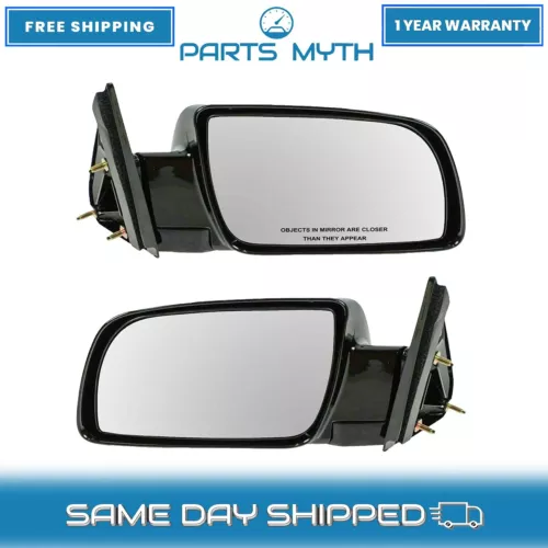 NEW Manual Side Mirrors LH & RH Set Fits For 1988-2001 Chevy Blazer GMC Suburban