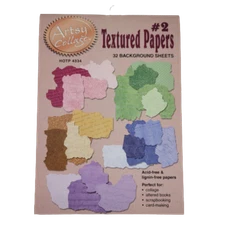 Textured Scrapbooking Papers Pack of 32 Background Pages 7 x 5 Inches