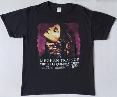 MEGHAN TRAINOR The Untouchable Tour 2016 Size Medium Black T-Shirt