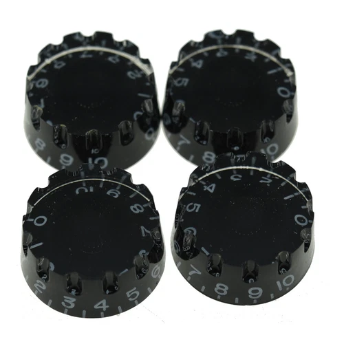 LP Guitar Knurled Speed Knobs USA Fine Splines Control Knob for CTS Pots Black