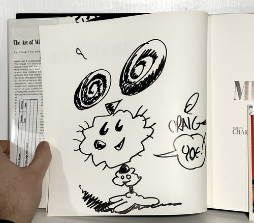 The Art of Mickey Mouse Signed Craig YOE w/ Original Art Sketch 1st Edition 1991 - Picture 5 of 10