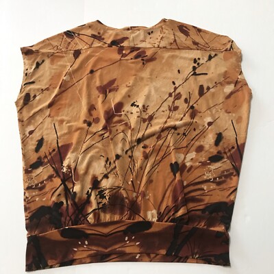 The Limited Top Medium Watercolor Stretch Floral Artsy Boho Grunge