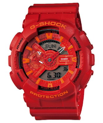 CASIO G-SHOCK Men'2 Wrist Watch Ana-Digi Round Red GA-110AC-4AJF New in Box