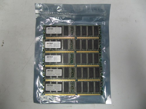 (LOT OF 5) Buffalo DDR1 RAM 512MB PC-3200 400MHz DD4333-S512MDJ - Picture 2 of 4