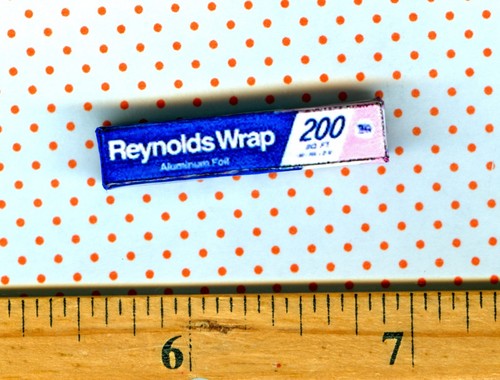 Puppenhaus Miniaturgröße Aluminium Lebensmittel Verpackung Box #RW - Bild 2 von 2