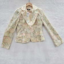Nwt Windsor Women's Pastel Floral Blazer Single Breast Size M