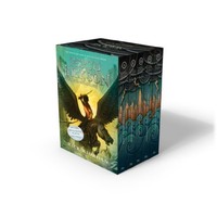 Percy Jackson And The Olympians 5 Book Paperback Boxed Set Covers W/poster & Percy Jackson And The Olympians 5 Book Paperback Boxed Set Covers W/poster &