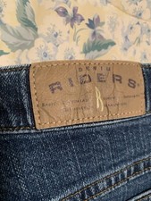 Lee Riders / High Waist Vintage MOM Dark Tapered Denim Jeans / Size 14 M