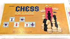 Vintage Chess For Juniors 1965 Learning Board Game SelRight Selchow Righter USA