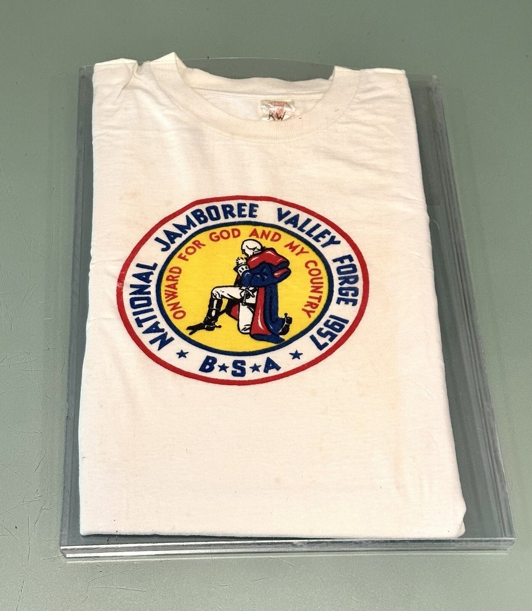 VINTAGE 1957 BOY SCOUTS NATIONAL JAMBOREE VALLEY FORGE T-SHIRT