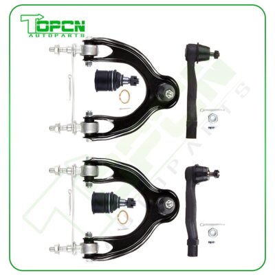 6pcs Front Control Arms Tie Rod Ends For Acura Integra Honda Civic del Sol