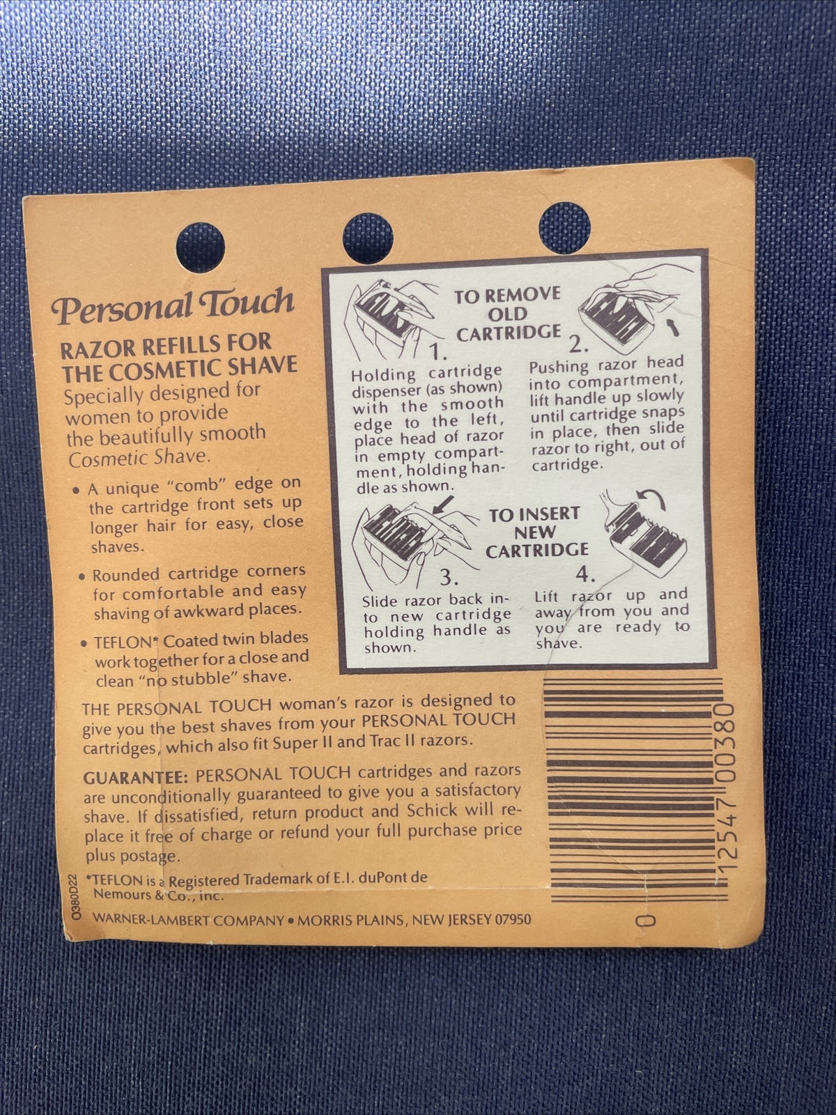NEW Schick Personal Touch Razor 4 Refill Blades Unopened Package