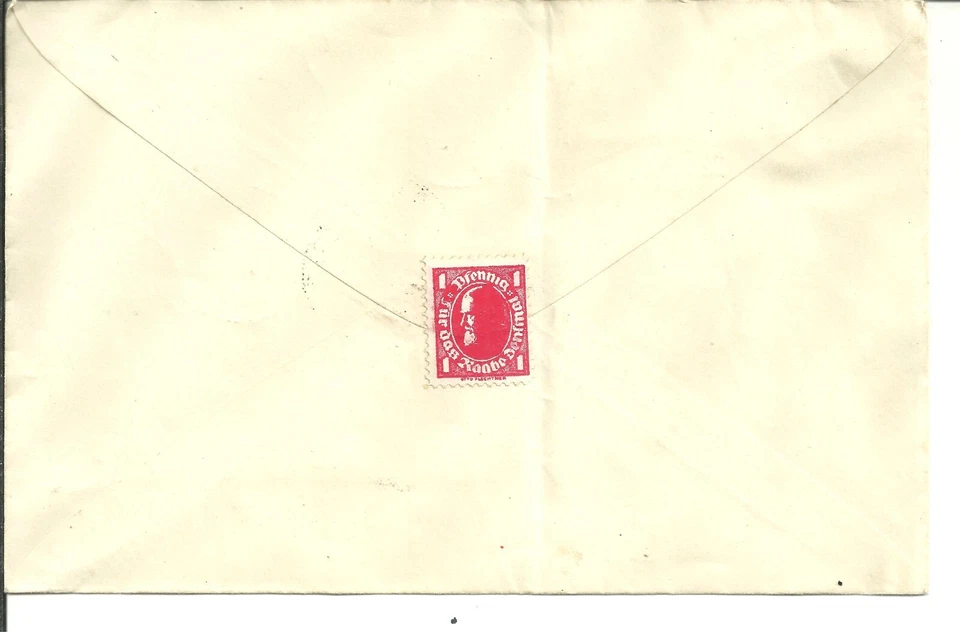 ALEMANIA 1926 CUBIERTA A CHECOSLOVAQUIA (WW961) Foto 2 de 2