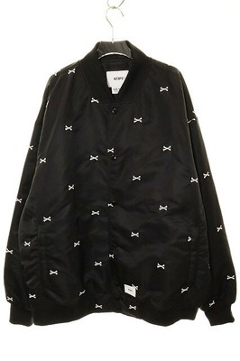 WTAPS CROSS BONE TEAM JACKET NYLON BLACK WTAPS CROSS BONE TEAM JACKET NYLON BLACK