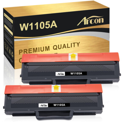 2 PACK W1105A Toner Compatible With HP 105A LaserJet MFP 107a 137fnw  135w 107w