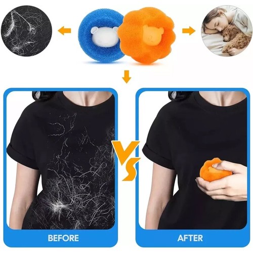 1-6pc Reusable Pet Hair Remover Laundry Washing Machine Cat Dog Fur Lint Catcher - Picture 6 of 26