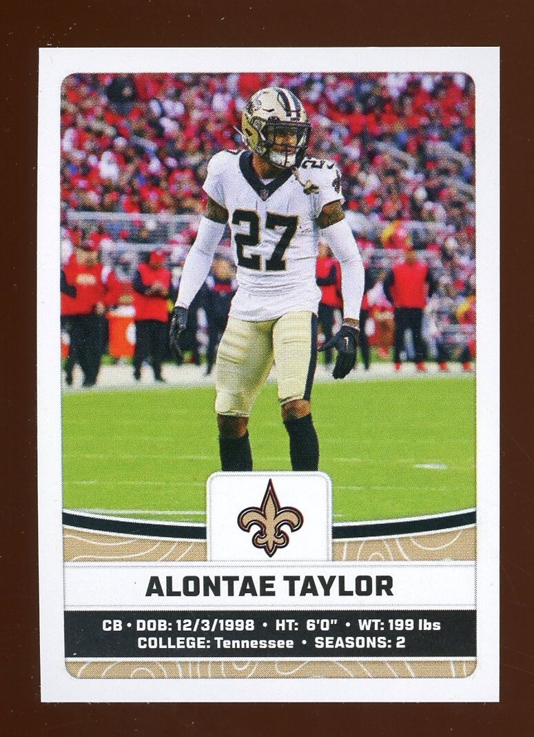 2023 Panini NFL Sticker ALONTAE TAYLOR Saints #475