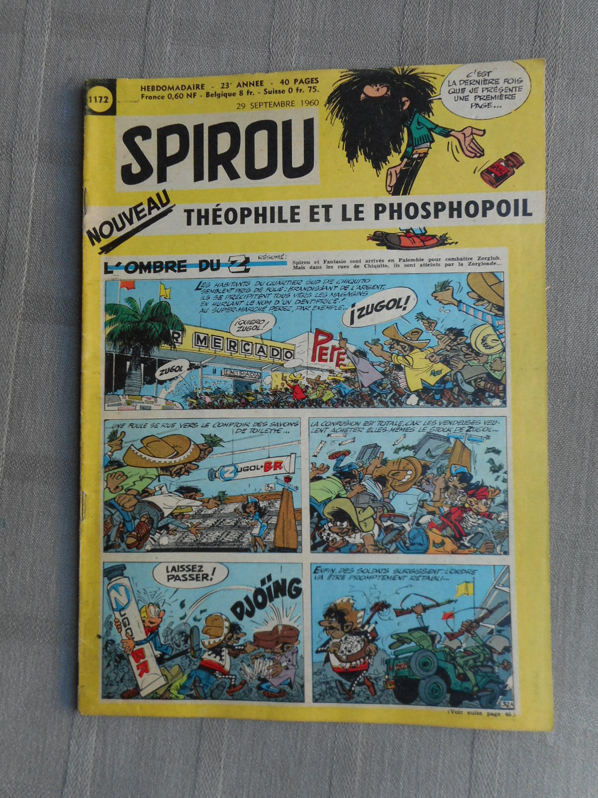 Hebdo Le Journal De Spirou N°1172 1960 In Good Condition