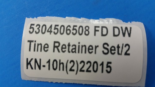 5304506508 Frigidaire Dishwasher Tine Retainer Set/2; KN-10h - Picture 3 of 3