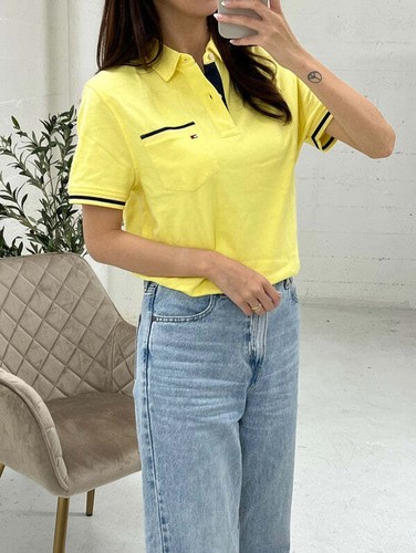 Tommy Hilfiger Men's Kole Short Sleeve Polo Custom Fit T-Shirt Yellow Topaz 78J4 - 第 5/10 張圖片