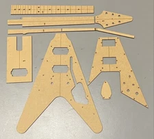 1967 Flying V Luthier Routing Templates-Laser Cut