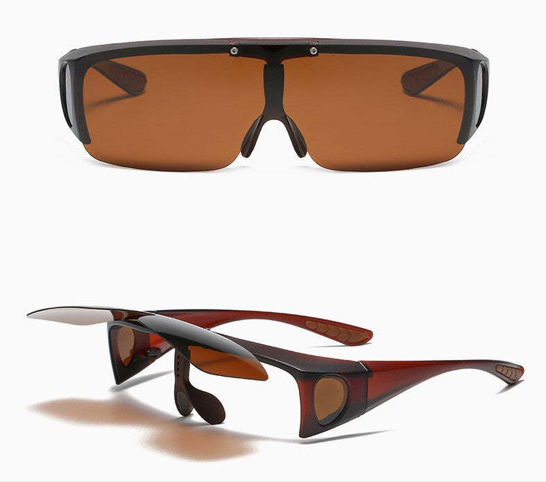Double cover sunglasses and color changing glasses Men & women sunglasses
