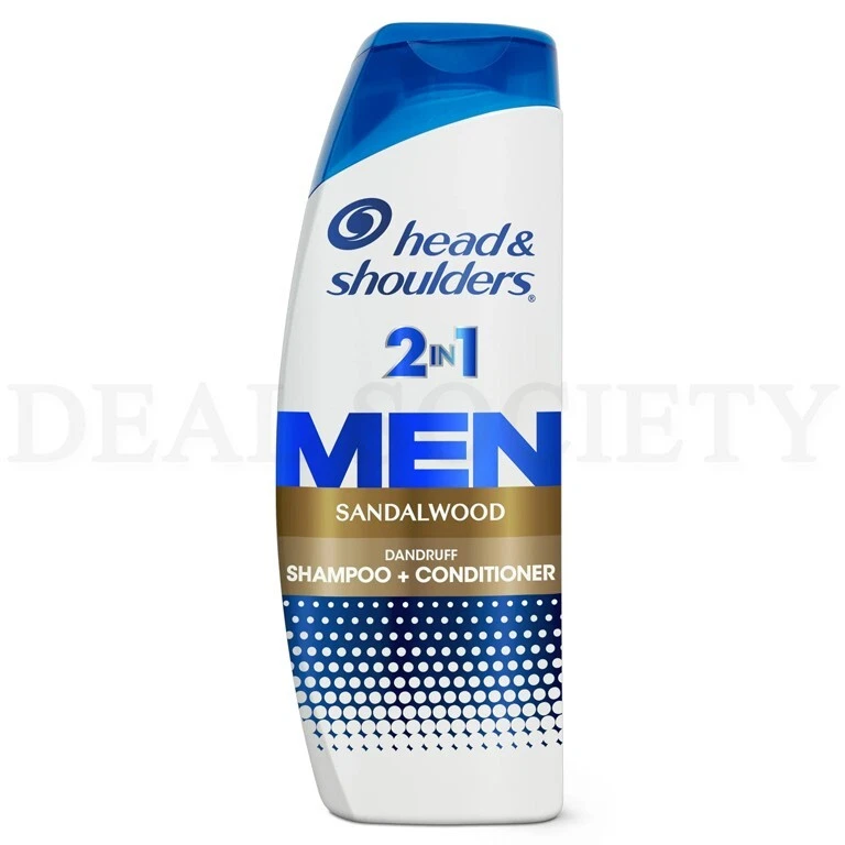 Champú caspa Head and Shoulders para hombre sándalo 12,5 oz lote de 4 Foto 2 de 4