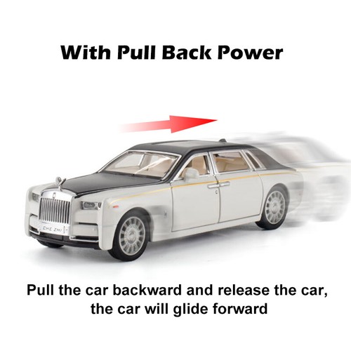 1:32 Rolls-Royce Phantom Alloy Die-cast Model Car Toy Sound&Light Kids Gift - Picture 4 of 20