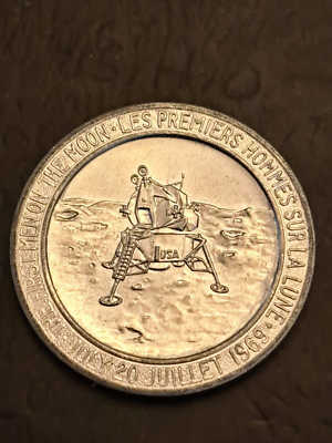 Apollo 11 - First Moon Landing - Aluminum Token PB779 *COMBINED